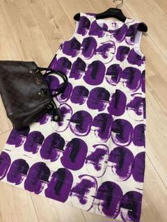 美品✨マックスマーラ ジャガードワンピース ドレス 総柄シルク
