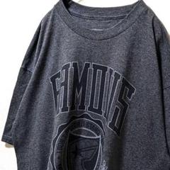 フェーマス デカロゴ Tシャツ グレー 灰色 XL 古着