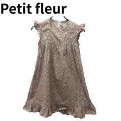 Petit fleur フラワープリント ノースリーブワンピース　誕生日衣装