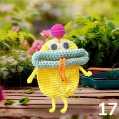 ♡ハンドメイド♡パクパクモンスター　リトルモンスター　キーケース　きいろ17