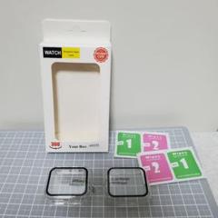 Apple Watch カバー クリア 2枚 40㎜ ケース 黒ぶち