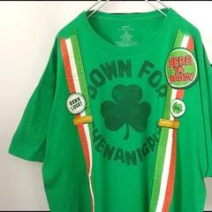 celebrate! クローバー ビッグサイズ Tシャツ グリーン 2XL 古着