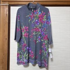LEONARD SPORT 花柄チュニック 44 LEONARD SPORT レオナールスポーツ 長袖チュニック 七分袖 花柄