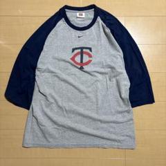 00s NIKE センタースウッシュ ラグラン Tシャツ "ミネソタ・ツインズ"