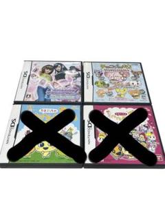 DSソフト4本 プチプチおみせっち、ごひーきに、チョコ犬のお店、ラブ＆ベリー