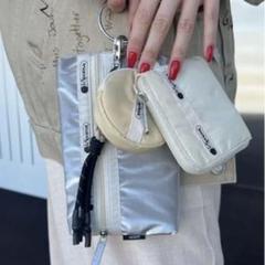 ❖レスポートサック❖アメリ❖マルチポーチ❖限定カラー❖シルバー❖未使用新品❖ MULTI POUCH W/CHRMサンドバー/サンダー/シルバー/バター アメリ