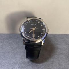 ✨希少✨GUCCI ブラックレザーバンド 時計5600M デイト Gucci - 5600M Black Dial Date Stainless Steel Quartz – Every