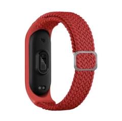 スマートウォッチベルト 腕時計バンド Miband7/6/5/4/3 レッド