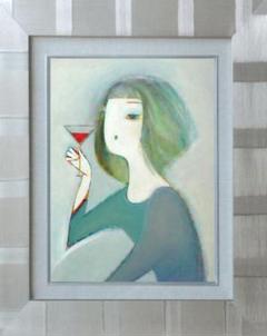絵画 インテリア 油絵 F6-030314 人物 女性像 絵画 インテリア 額付( 銀 ) 油絵 F6-050313 人物 女性像 - メルカリ