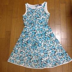 M'S GRACY リンゴ柄ノースリーブワンピース 38 M's GRACY りんご柄ワンピース38（M'S GRACY - エムズ