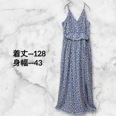 人気✨花柄 キャミソールロングワンピース 肩ひも調整 ストレッチ 授乳服 総柄