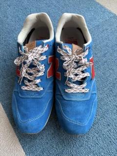 値下げ☆美品⭐︎New Balance スエードスニーカー 青/赤28.5