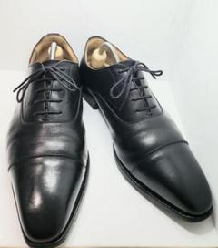 【はこぽす対応商品】 伊勢丹別注 GRAIN SCOTCH 25cm 黒 プレーントゥ 3484 - ドレス/ビジネス