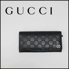■ 46227★年 GUCCI グッチ 2つ折り長財布 GG柄 シマライン