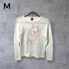 Disney マリー 猫イラスト 長袖 Tシャツ キャラクター ディズニー