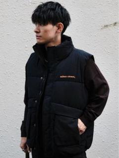 値下げ中minhs closet. ブラックダウンベスト