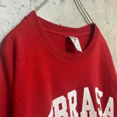 ジャージーズ 古着 アーチロゴ プリント アメリカ輸入 Tシャツ 半袖 赤色