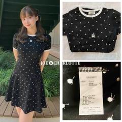 ダーリッチ darich カットフレアミニワンピース DOT FL ダーリッチ Darich カットフレアミニワンピース （ブラック