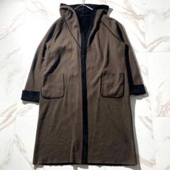 【美品✨】フォクシー　ロングコート　カシミヤ100　ロゴプレート　キャメル 美品✨】フォクシー ロングコート カシミヤ100 ロゴプレート