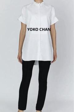 美品☆YOKO CHAN フリルスタンドカラー ブ ラウス - メルカリ
