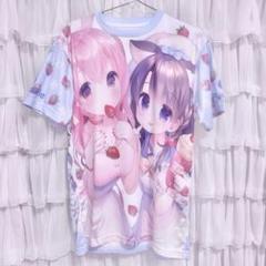 うさ城まに フルグラフィックTシャツ C104♡桜ちゃんグッズタペストリーコミケ うさ城まに フルグラフィックTシャツ C104♡桜ちゃんグッズ