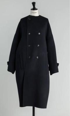 deres デレス9th フェザー　ロングコート　黒 deres デレス9th フェザー ロングコート 黒