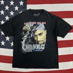 Y2K 2pac raptee ビンテージ フェード ラップT アーティストTのサムネイル