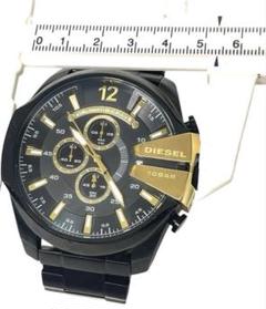 DIESEL クロノグラフ 腕時計 ブラック ゴールド DIESELクロノグラフ DZ4338 黒 ゴールド 腕時計 未稼働品 - メルカリ