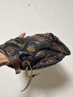 プロ支給品実使用ハタケヤマキャッチャーミット西武22番