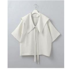6（ロク）の「＜6(ROKU)＞COTTON SAILOR COLLAR BLOUSE/ブラウス