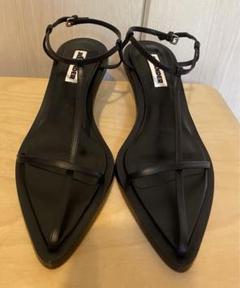 JIL SANDER ブラック サンダル 38