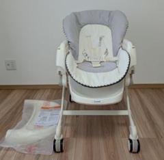 【美品】コンビ ハイローチェア ネムリラ FF セサミグレー