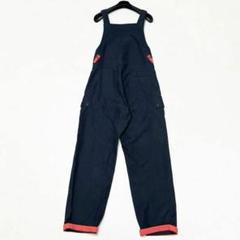 美品✨ ワイズ　サロペット　オーバーオール　ゆったり　3　ネイビー　オシャレ