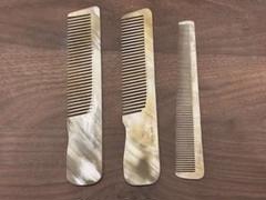 新品未使用】水牛櫛 3本コームセット 床屋セレクト [10] - メルカリ