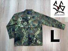 【SPECIAL GUEST】 迷彩柄シャツ Lサイズ スカーフ付き