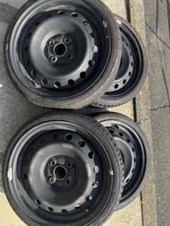 完売 pcd100 4h メルカリ - 4本 セット 鉄チン トヨタ 165/40R16 16インチ タイヤ・ホイール