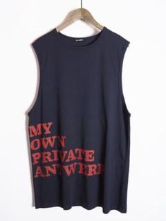 美品 20SS RAF SIMONS ノースリーブ カットソー 828O▲