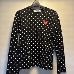 PLAY COMME des GARÇON ドット柄長袖Tシャツ S COMME des GARCONS（ドット ・ Tシャツ(長袖/七分)）のフリマ