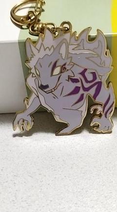 原神　スイパラ　みんなの仲間　雷狼 メタルキーホルダー
