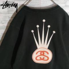 【国内正規 超レア】ステューシー ☆SSリンク クラウン バックロゴ スウェット 国内正規 超レア】ステューシー ☆SSリンク クラウン バックロゴ
