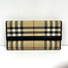BURBERRY バーバリー ノバチェック 長財布 小銭入れ有り アンティーク