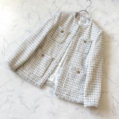 卒入園おすすめ✨極美品❣️プラステツイードノーカラー