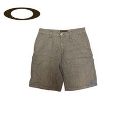 y2k 90s Oakley grey check half pants w36