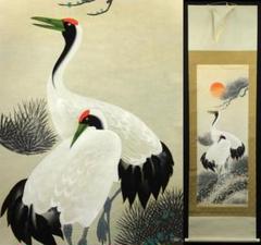 迎春準備　骨董「鳥の絵」掛け軸（木箱付き） 迎春準備 骨董「鳥の絵」掛け軸（木箱付き） 美術品