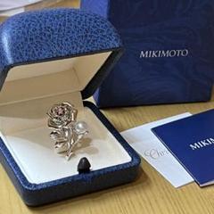 ミキモト　最高級￼上品ブローチ　美しいダイヤ　220万k18 ラウンド白蝶パール 楽天市場】MIKIMOTO ミキモト パール(6.67mm-5.03mm