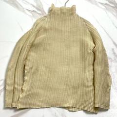 極美品 23SS⭐️ISSEY MIYAKE ハイネックカットソー プリーツ加工 ISSEY MIYAKE - 極美品 23SS⭐️ISSEY MIYAKE ハイネック