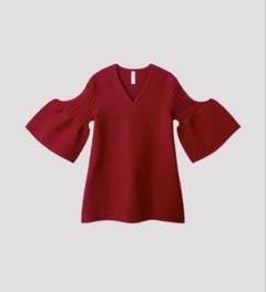 希少CFCL POTTERY スクエアネックフレアノースリーブ CFCL】 POTTERY SLEEVELESS BUST FLARE TOP / HYPHA LUCENT