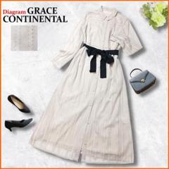 新品タグ付！グレースカラーブロックシャツワンピース　ダイアグラム　グレースクラス カラーブロックシャツワンピース / GRACE CONTINENTAL | GRACE