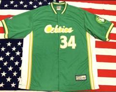 希少 90's ポール ピアース 34番 CELTICS シューティングシャツ