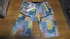 ワークマン3L workman ショートパンツ　パッチワーク柄ハーフパンツ新品